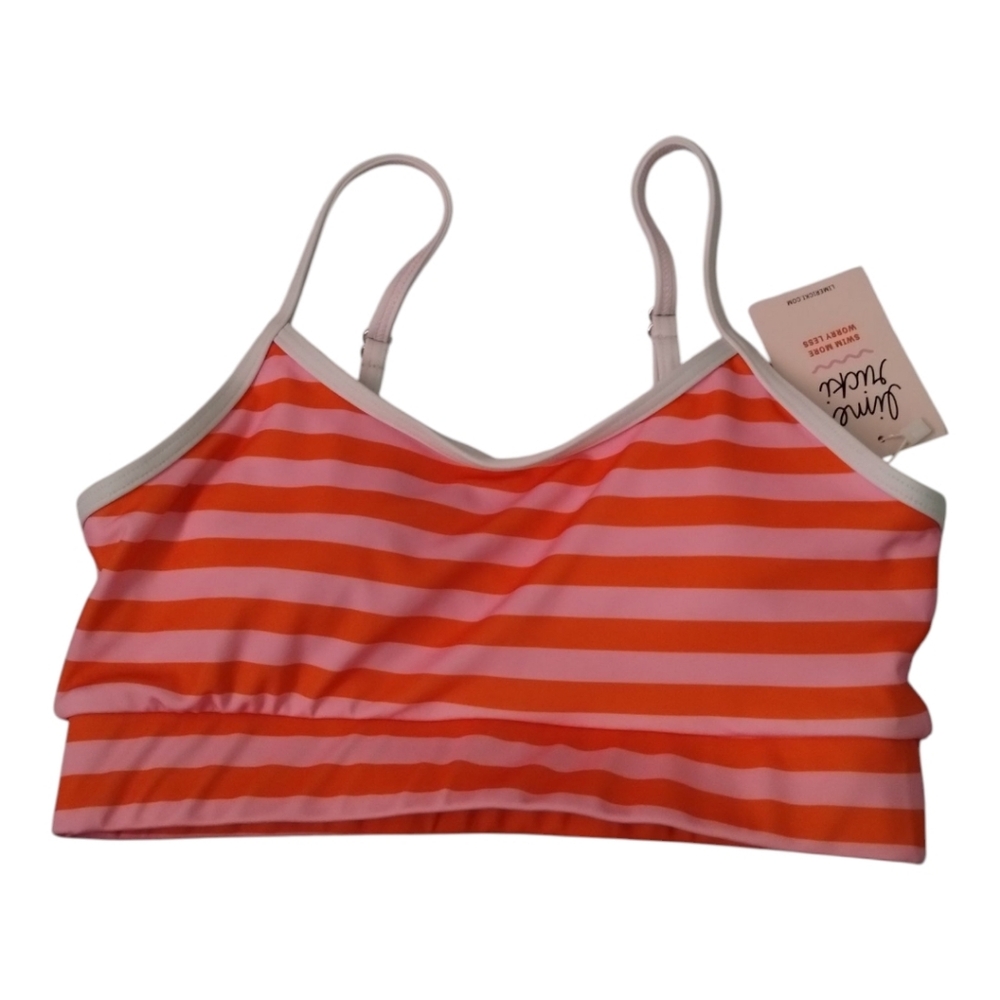 Lime Ricki Striped Swim Wear Top
